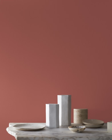 Painted wall with Onondaga Clay 1204