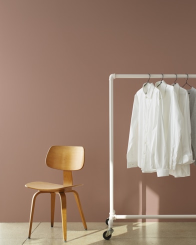 Painted walls with Sorrel Brown 1236