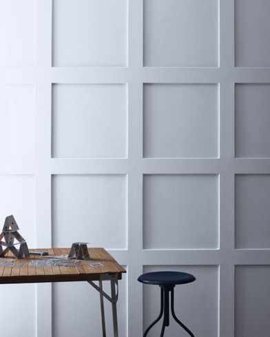 Painted wall with Celestia Blue 1429