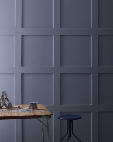 Painted wall with Blue Gaspe 1435