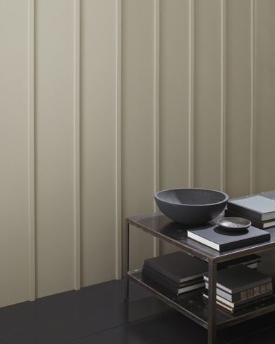 Painted walls with River Gorge Gray 1537