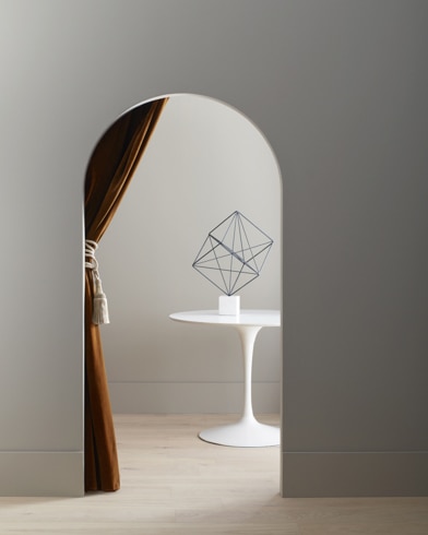 Painted walls with La Paloma Gray 1551