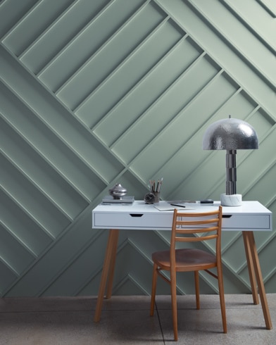 Painted wall with Rushing River 1574