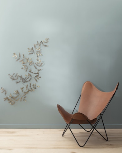 Painted wall with Wales Gray 1585