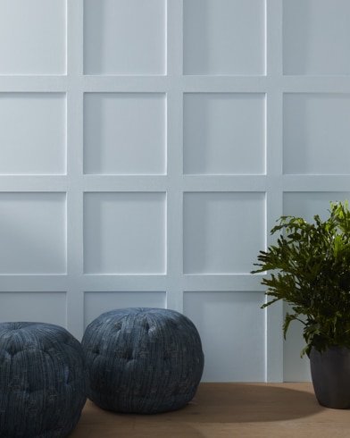 Painted wall with Manor Blue 1627