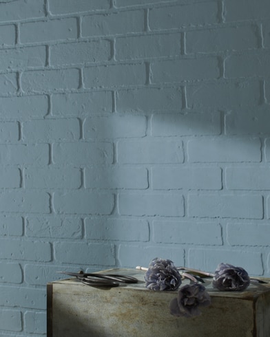 Painted wall with Polaris Blue 1649