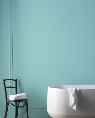 Painted wall with Tranquil Blue 2051-50