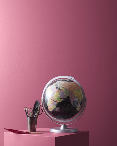 Painted wall with Old Claret 2083-30