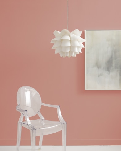 Painted wall with Soft Cranberry 2094-40