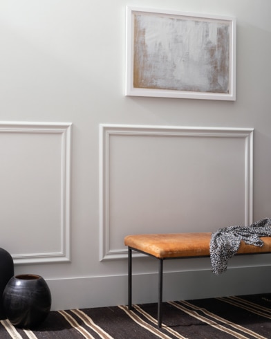 Painted wall with Cement Gray 2112-60