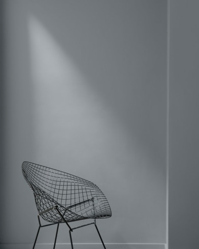 Painted wall with Trout Gray 2124-20