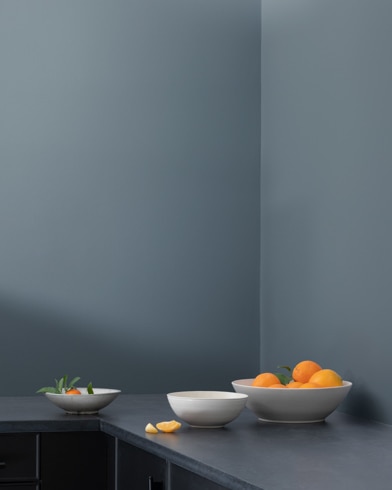 Painted wall with Wolf Gray 2127-40