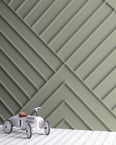 Painted wall with Storm Cloud Gray 2140-40