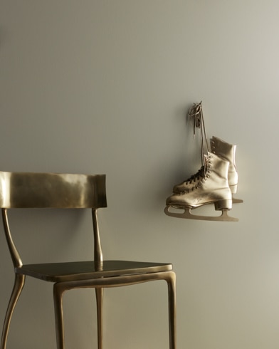 Painted wall with Creekside Green 2141-40