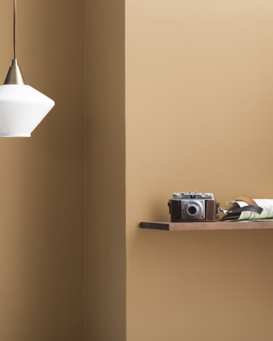 Painted walls with Peanut Shell 2162-40