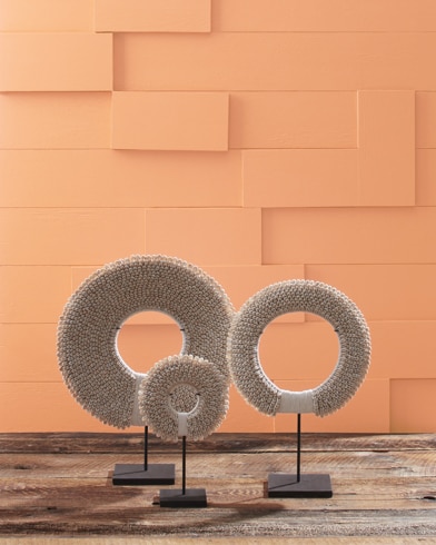 Painted wall with Toffee Orange 2167-40