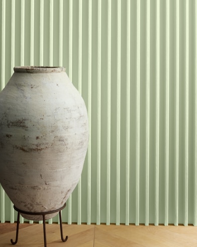 Painted wall with Crisp Green 534