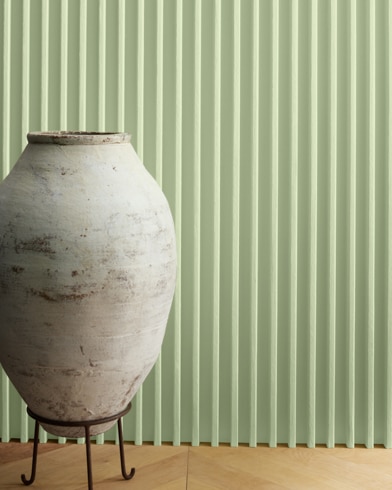 Painted wall with Soothing Green 535