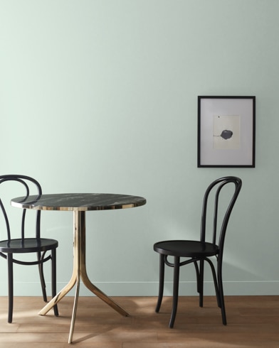 Painted wall with Colony Green 694