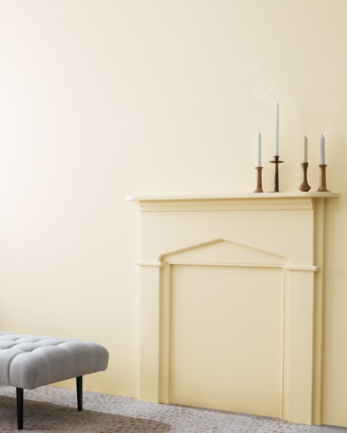 Painted wall with White Down 970