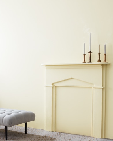 Painted wall with Dune White CC-70