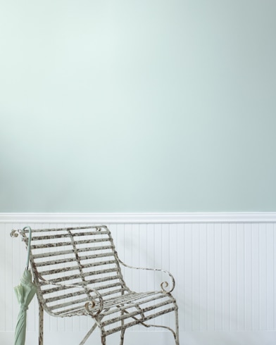 Painted wall with Ewing Blue CW-585