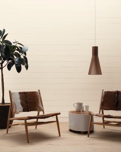 Painted wall with Lime White CW-95