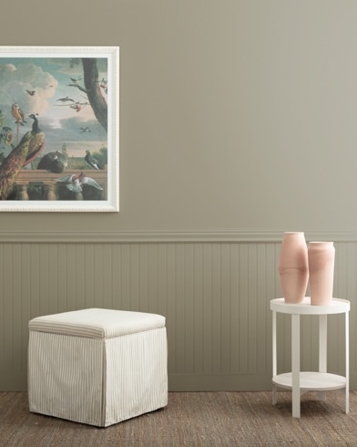 Painted wall with Gettysburg Gray HC-107