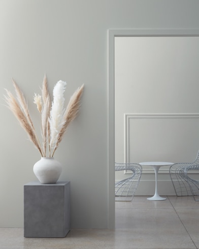 Painted wall with Coventry Gray HC-169