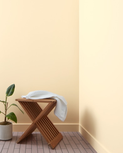 Painted wall with Hepplewhite Ivory HC-36