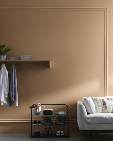 Painted walls with Jackson Tan HC-46